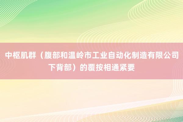 中枢肌群（腹部和温岭市工业自动化制造有限公司下背部）的覆按相通紧要