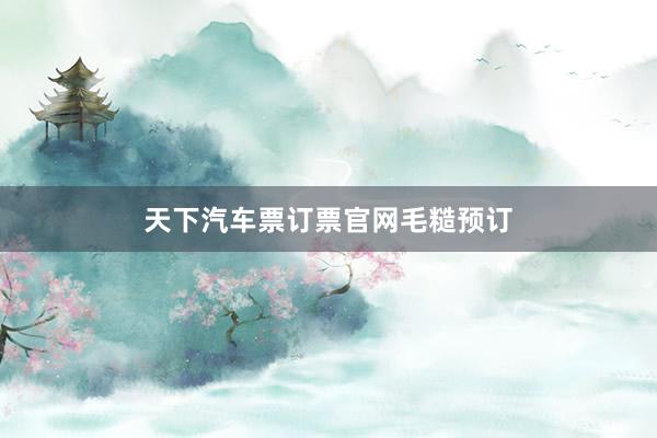 天下汽车票订票官网毛糙预订